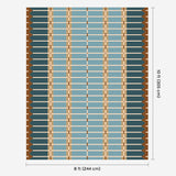 Corbie Flatweave Rug - Blue Ochre