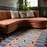 Corbie Flatweave Rug - Pigeon Blue