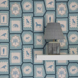 Folk Tales Wallpaper - Blue