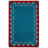 Hedgerow Flatweave Rug - Blue and Red