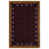 Hedgerow Flatweave Rug - Dark Brown and Mustard