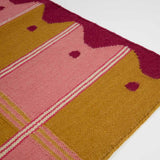 Ladder Flatweave Runner Rug - Pink and Yellow