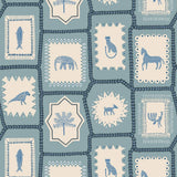 Folk Tales Wallpaper - Blue