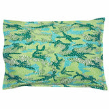 Green Big Cat Camo Duvet Cover Set