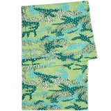 Green Big Cat Camo Table Runner