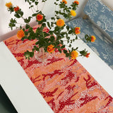 Orange Big Cat Camo Table Runner