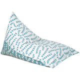 Teal Prayer Flag Woven Bean Bag