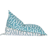 Teal Prayer Flag Woven Bean Bag