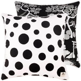 Black Zen Onsen Garden Cushion Cover