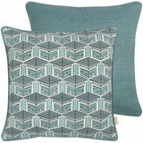Blue Kullu House Cushion Cover