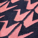 Crane Flatweave Rug - Blue and Pink
