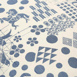 Blue Festival Woven Cushion Cover