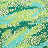 Green Big Cat Camo Duvet Cover Set