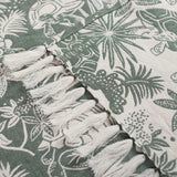 Green Tortoise Woven Throw
