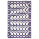 Evil Eye Flatweave Rug - Lavender
