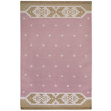Manali Flatweave Rug - Rose and Ochre