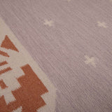 Manali Flatweave Rug - Stone and Terracotta