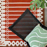 Darjeeling Flatweave Rug - Rust