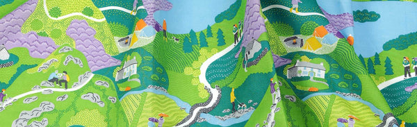 Lake District print textile design