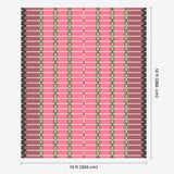 Corbie Flatweave Rug - Pink Azalea