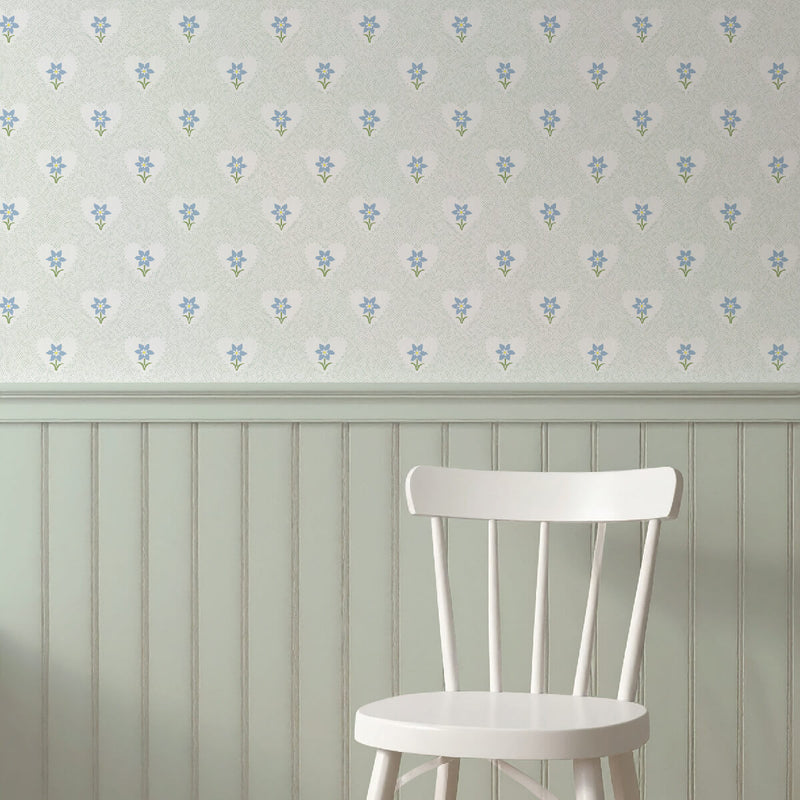 Daffodil Hearts Wallpaper - Celadon