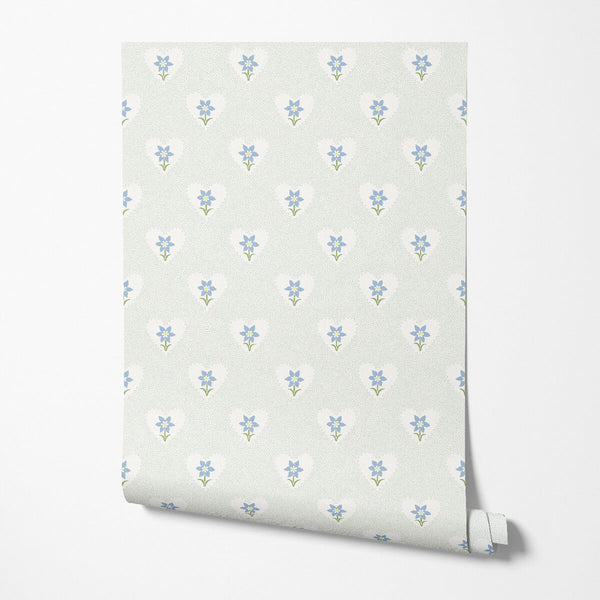 Daffodil Hearts Wallpaper - Celadon