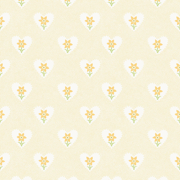 Daffodil Hearts Wallpaper - Yellow