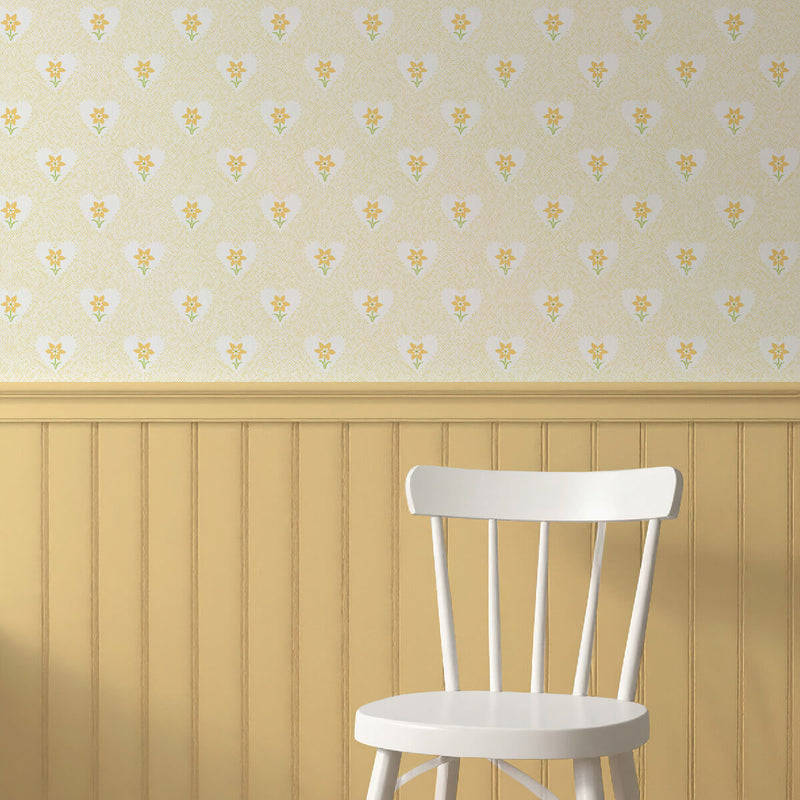 Daffodil Hearts Wallpaper - Yellow