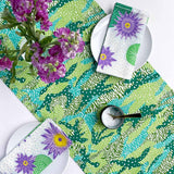 Green Big Cat Camo Table Runner