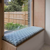 Blue Kullu House Fabric
