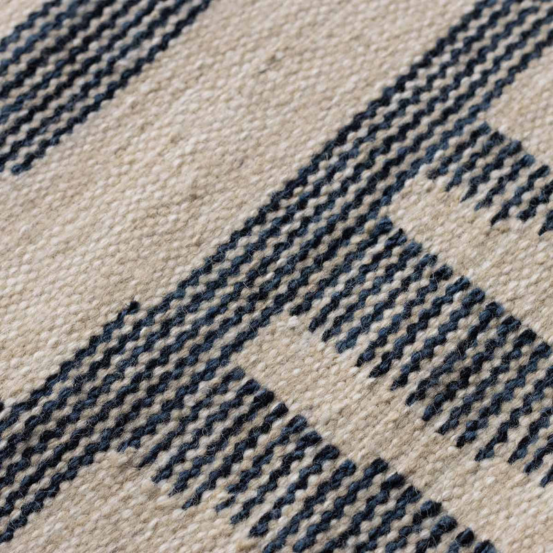 Tudor Flatweave Rug - Indigo Blue