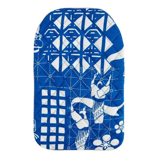 Blue Festival Hot Water Bottle Cover