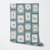 Folk Tales Wallpaper - Blue