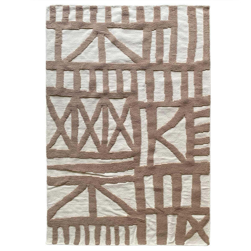 Natural Tudor Flatweave Loop Pile Rug 4x6 ft - Sample