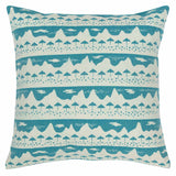 Blue Belle Mare Woven Cushion Cover - Sample