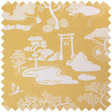 Yellow Zen Onsen Garden Fabric