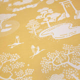 Yellow Zen Onsen Garden Fabric