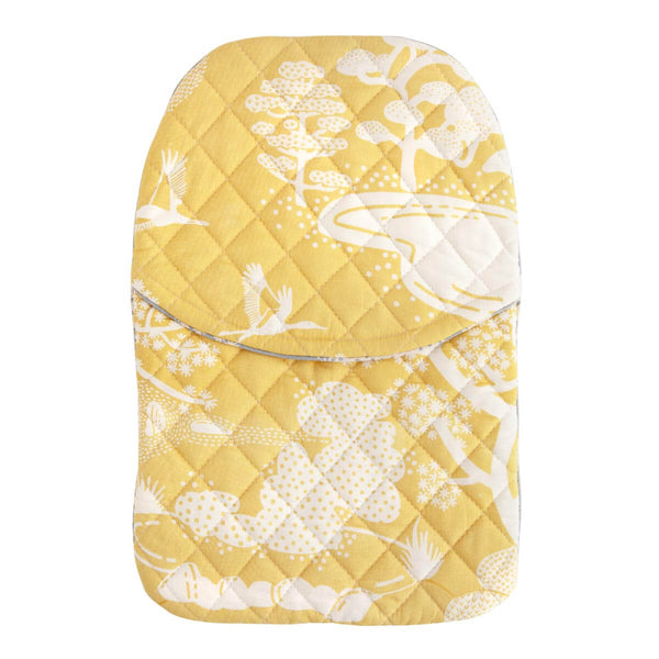 Yellow Zen Onsen Garden Hot Water Bottle Cover