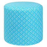 Blue Solid Fish Scale Pouf - Sample