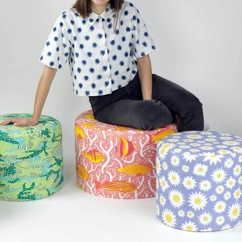 Green Golf Course Pouf - Sample