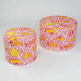 Pink Coral Reef Pouf - Sample