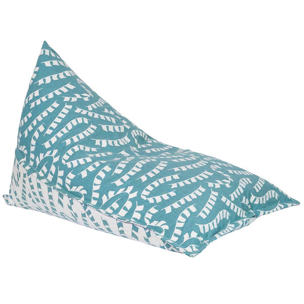 Teal Prayer Flag Woven Bean Bag Safomasi