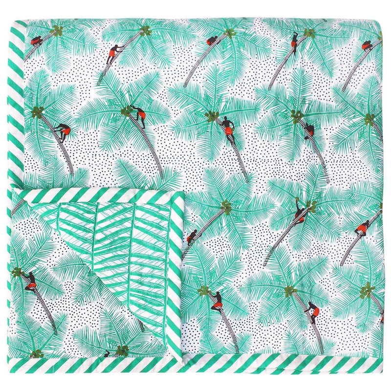 Coconut Palm Pickers Baby Quilt - Sample