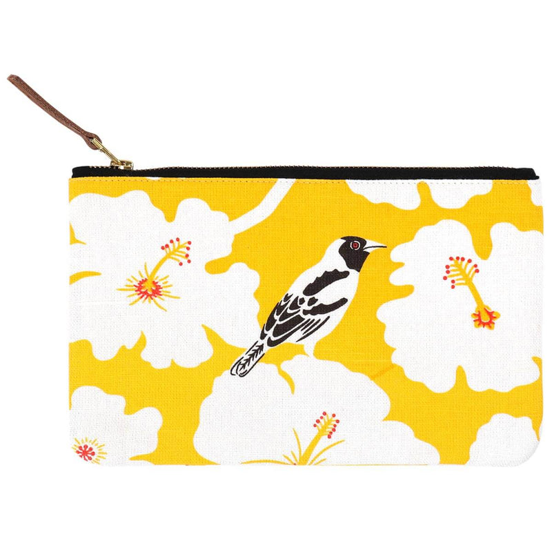 Yellow Weaver Pouch