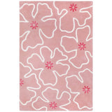 Hibiscus Hand Tufted Rug - Pink