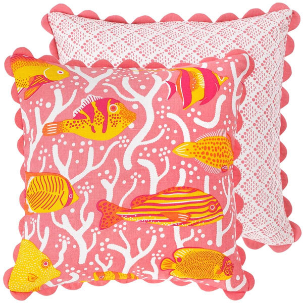 Pink Coral Reef Cushion Cover