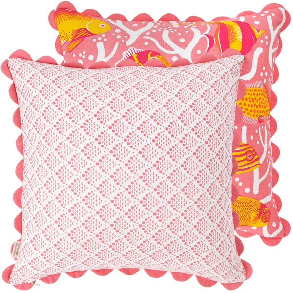 Pink Coral Reef Cushion Cover
