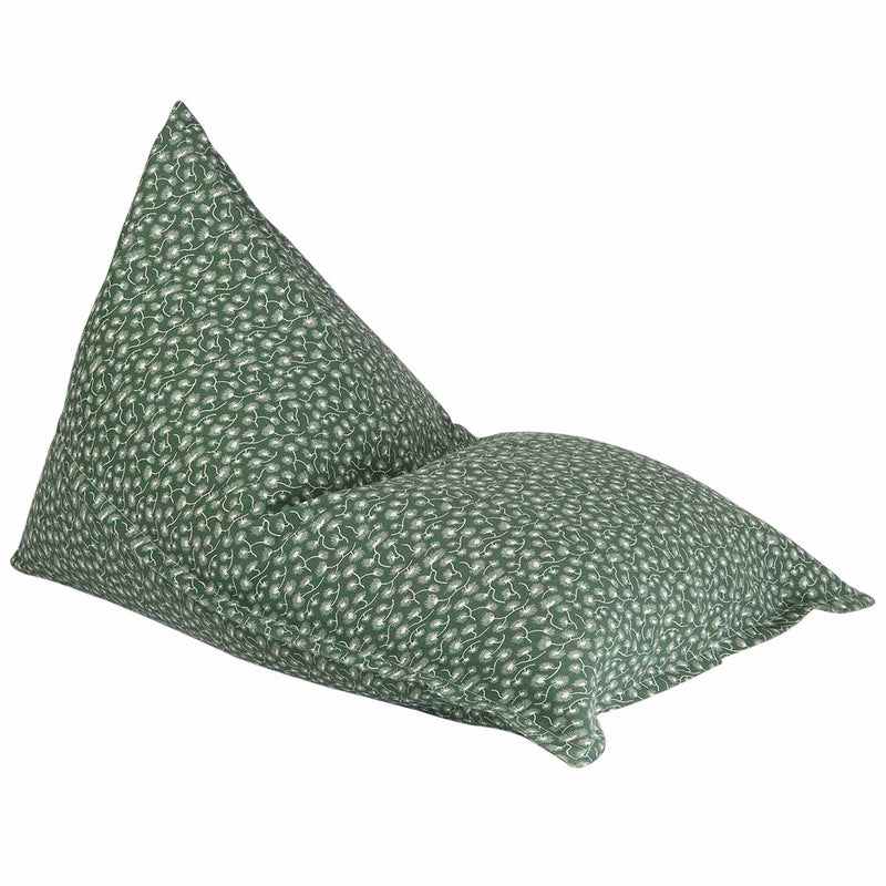 Olivia organic cotton handcrafted Lounger chair bean bag Cover by Urbanloom  - Green – URBANLOOM