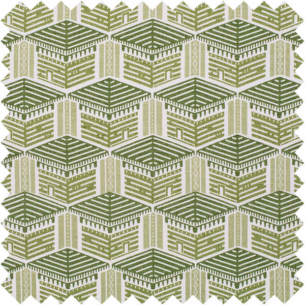 Green Kullu House Fabric