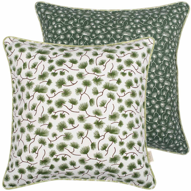 Green Pine Cushion Cover